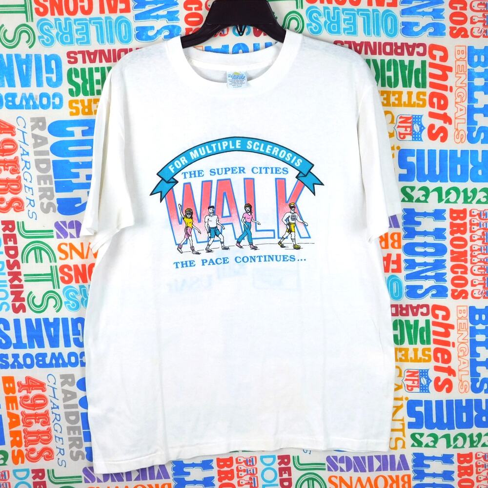 Super Cities Walk For Multiple Sclerosis T Shirt XL Worcester Fitchburg 1991